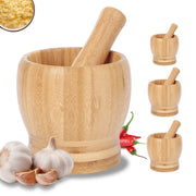 Leeseph Bamboo Mortar and Pestle Set