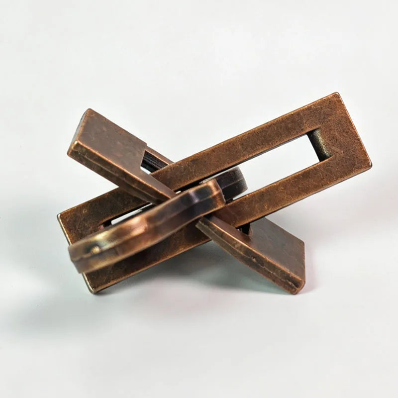 Novelty Gifts YangQin Lock Metal Brain Teaser Puzzles for Adults & Kids IQ Logic Training Disentanglement Take Apart Toys