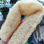 Natural Loofah Scrubber 1/2Pcs Body Exfoliating Brush Spa Bathing Tool MultiPurpose Cleaner for Bathroom Kitchen Daily Cleansing