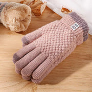 Women's Cable-Knit Fleece-Lined Touchscreen Gloves — 1 Pair