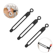 Reusable Silicone Cable Ties — Selected Color and Pack