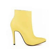 Faux Fur Stiletto Ankle Boots