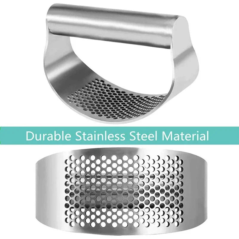 Stainless Steel Garlic Rocker Press