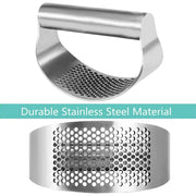 Stainless Steel Garlic Rocker Press