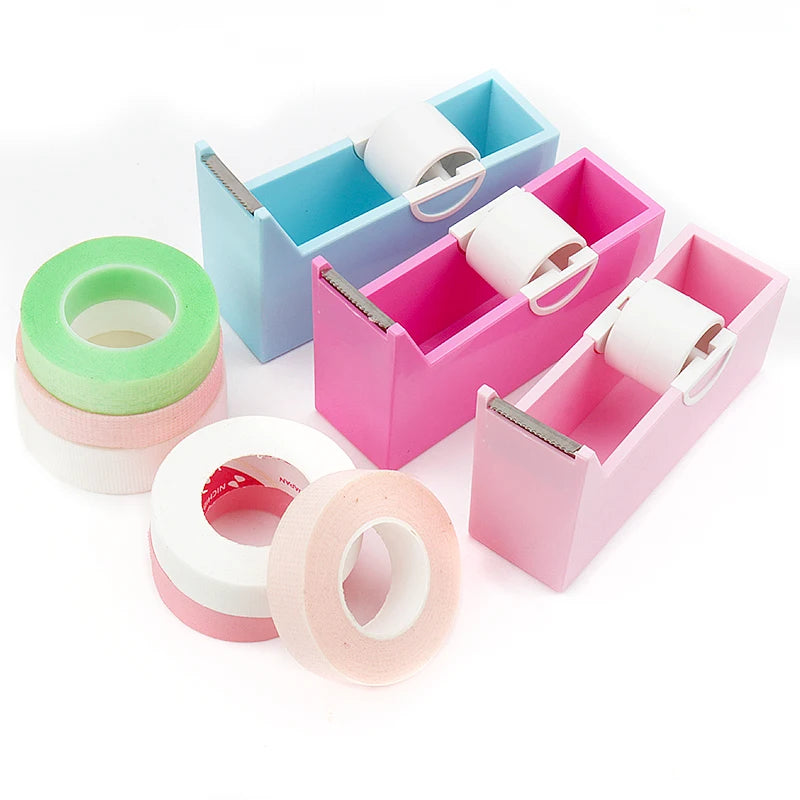 Eyelash Extension Tape Cutter Lash Adhesive Tape Split Tools Lifting Eyelashes Plastic Rotating Tape Cutting Device Makeup Tool
