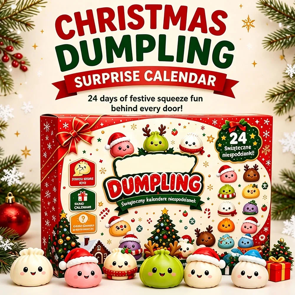 Christmas Dumpling Squishy Advent Calendar — 24 Pieces