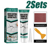 Quick Drying Ceramic Tile Repair Paste Waterproof Crack Filler Adhesive For Bathroom Kitchen Porcelain Marble Bathtub Toilet Kit