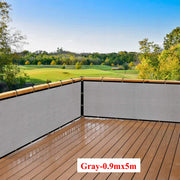 Green Fence Privacy Screen Windscreen Cover Fabric -Backyard Privacy Fence, Balcony Deck Privacy Screen with Bindings & Grommets