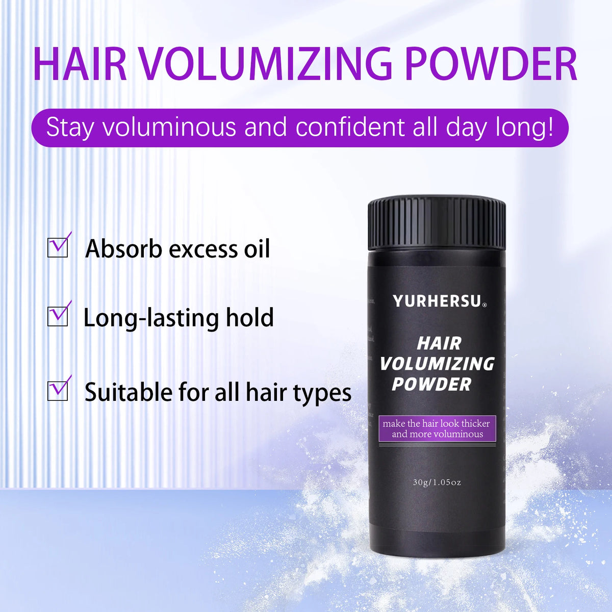 Magic Hair Volumizing Powder Instant Body & Texture for Fine Oily Hair, Invisible Dry Shampoo Alternative, Long Lasting