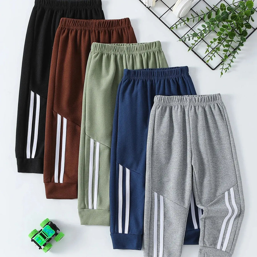 Kids Waffle Knit Sports Pants