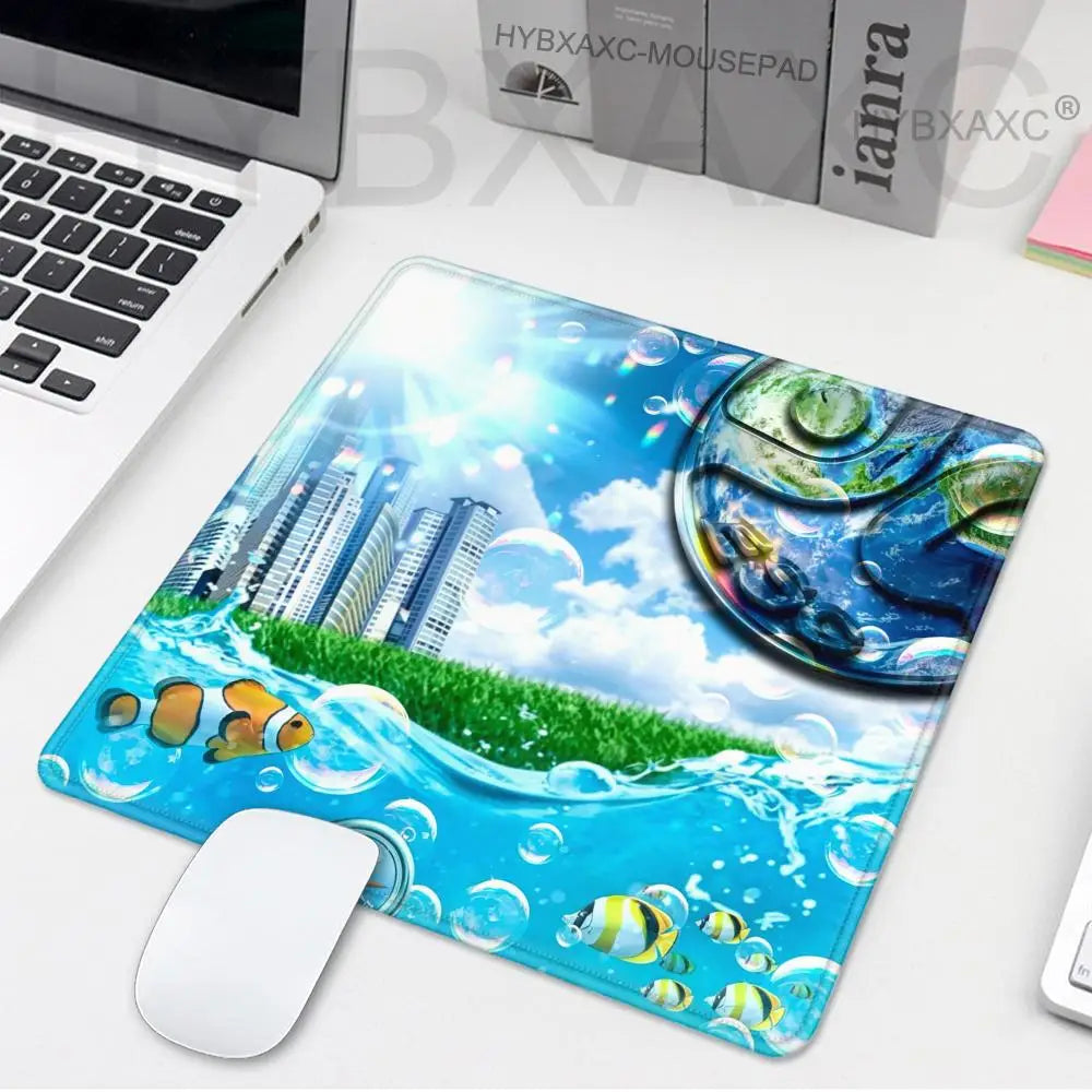 1pc Cute-Frutiger Aero Arts Small XS Mouse Pad Keyboard Pad Laptop Cushion Non-slip Table Mat Desk Pad For Home Office HYBXAXC