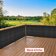 Green Fence Privacy Screen Windscreen Cover Fabric -Backyard Privacy Fence, Balcony Deck Privacy Screen with Bindings & Grommets