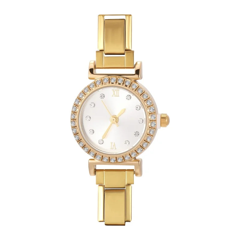 Fashion Luxury DIY 9MM Charm Stainless Steel Shiny Round Square Watch Bracelet Bangle High Quality Y2K Watch Head Christmas Gift