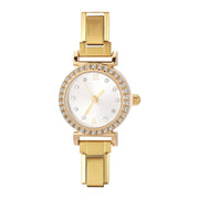 Fashion Luxury DIY 9MM Charm Stainless Steel Shiny Round Square Watch Bracelet Bangle High Quality Y2K Watch Head Christmas Gift