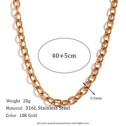 E.B.belle Gold Plated Chain Jewelry