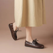 Sheepskin Leather Loafer Flats