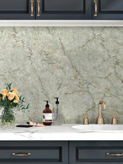 Marble Self Adhesive Wallpaper Waterproof Oil Proof Peel Stick Sticker for Kitchen Countertop Cabinet Furniture Wall Home Renova