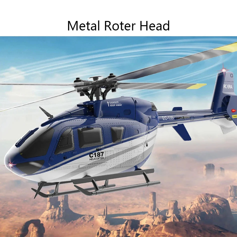 RC ERA C187 EC135 Scaled 4CH RC Helicopter Gyroscope Stabilization Altitude Hold 2.4G Remote Control Aircraft Model