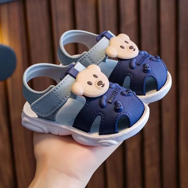 1-3 Years Baby Sandals Summer Little Kids Beach Shoes For Baby Quick Dry Toddler Boys Girls Cute Sandals Brown, Pink, Red, Blue