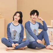Teens Pajamas Long Sleeves 100% Cotton Pyjamas Big Kids Clothes Sets Children Boys Sleepwear Pajamas For Girls 10 12 14 16 Years