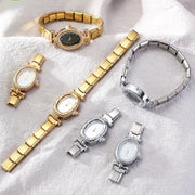 New Vintage Men Women's High Quality Oval Shape Stainless Steel Watch Bracelet Fit 9mm DIY Italian Charm Bangle Jewelry Gifts