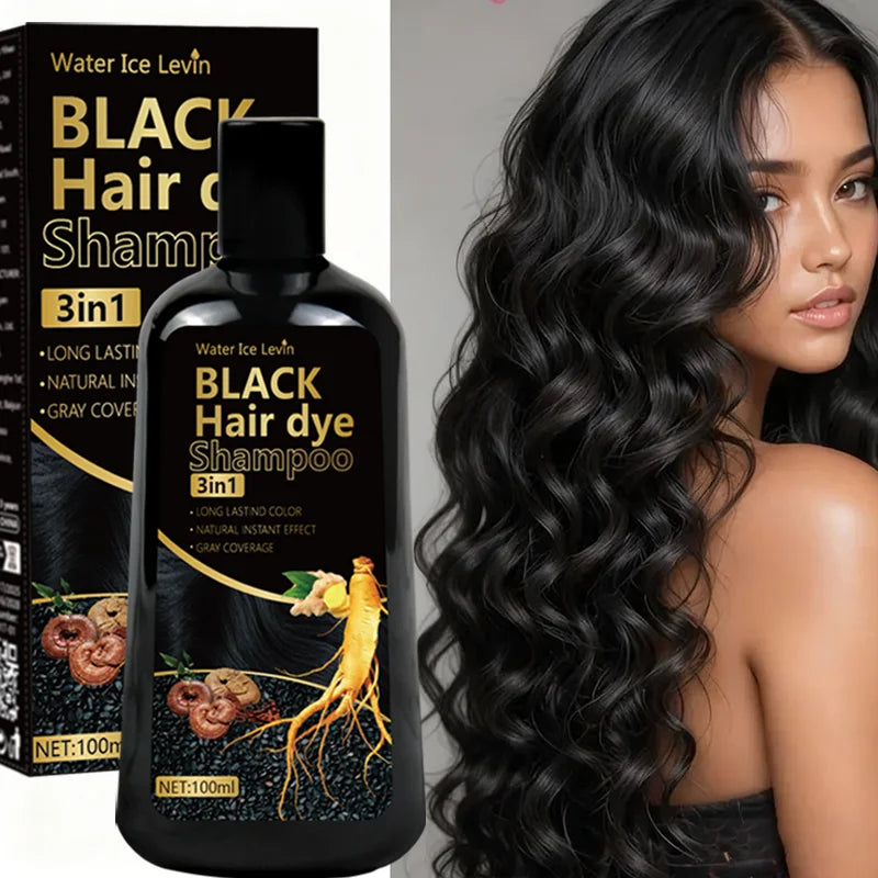 3-in-1 Black Hair Color Shampoo