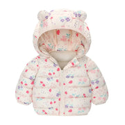 Kids Boys Baby Hooded Lightweight Jacket Cartoon Dinosaur Zipper Coats Girls Autumn Winter Warm Christmas Outerwear 0-5 Year Old