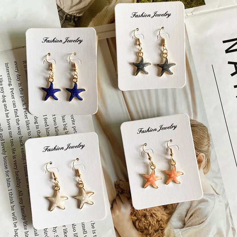 Korean Fashion Earrings for Girl Summer Holiday Cute Romantic Drop Earrings Gift for Friend Wholesale