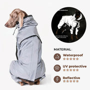 Reflective Waterproof Dog Rain Jumpsuit