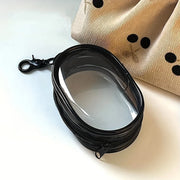 Clear Zipper Travel Pouch with Clip — Selected 1- or 2-Piece Pack