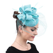 Women's Fascinator Hat Imitation Sinamay Feather Tea Party Pillbox Flower Derby Millinery Church Cocktail Headwear New Design