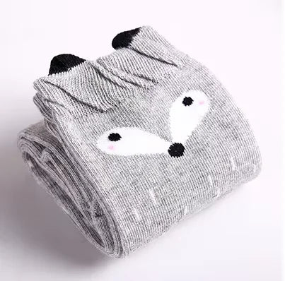 Spring Autumn Girls Cotton Ankle Short Lovely Stockings Cartoon Unicorn Kids Child Knee High Socks Infant Baby Over Knee Socks