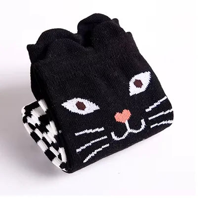 Spring Autumn Girls Cotton Ankle Short Lovely Stockings Cartoon Unicorn Kids Child Knee High Socks Infant Baby Over Knee Socks