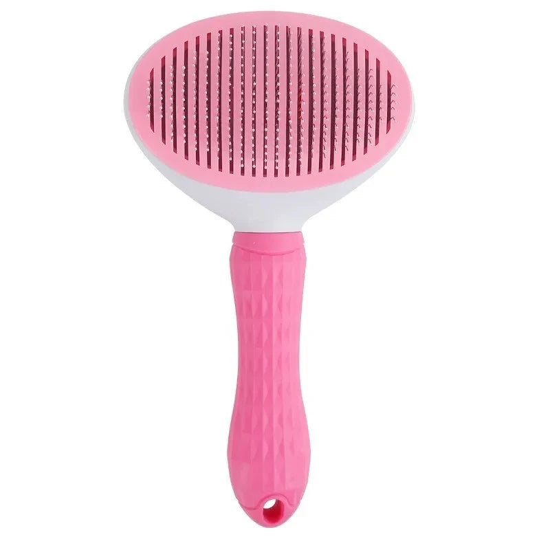 Self-Cleaning Pet Grooming Brush — Selected Color, 1 Piece
