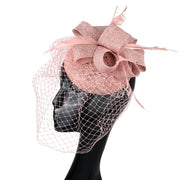 Women's Fascinator Hat Imitation Sinamay Feather Tea Party Pillbox Flower Derby Millinery Church Cocktail Headwear New Design