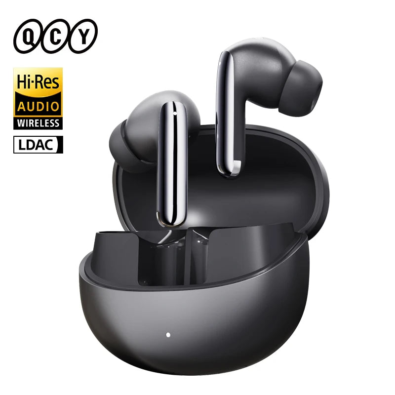 QCY MeloBuds Pro ANC Wireless Earphones Bluetooth 5.3 Hi-Res Audio with LDAC Earbuds 46dB Active Noise Cancellation Headphones