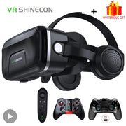 Shinecon Viar 3D Virtual Reality VR Glasses Headset Devices Helmet Lenses Goggles Smart For Smartphones Phone Cell Mobile Games