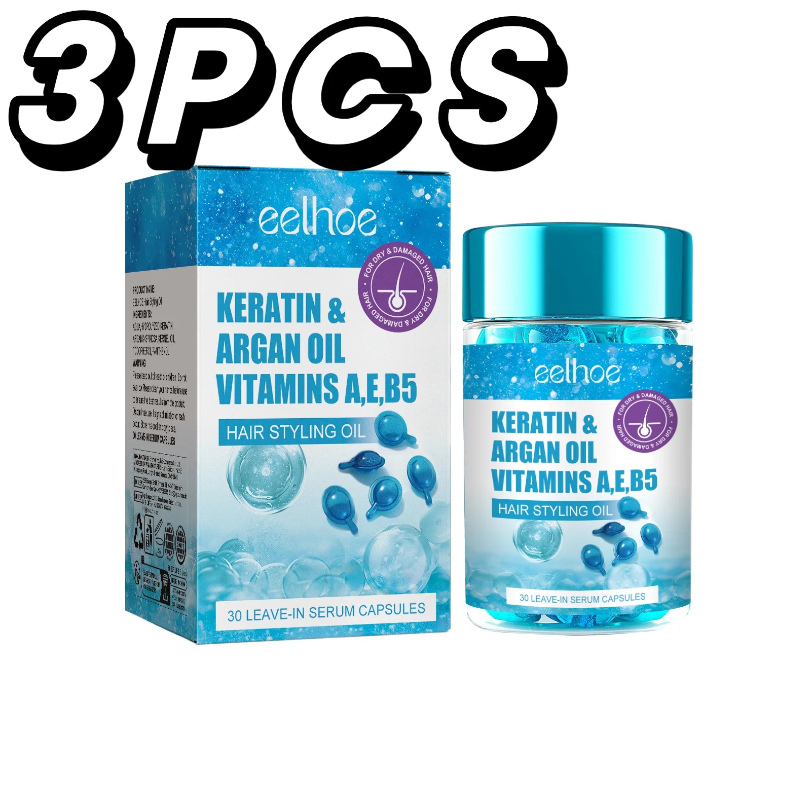 Keratin Vitamin Hair Essence Capsules