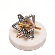 Thinking Triangle Metal Puzzles Brain Teaser for Adults & Kids Difficult Interlocking IQ Logic Educational Toys Mind Challenge