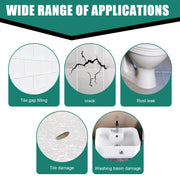 Quick Drying Ceramic Tile Repair Paste Waterproof Crack Filler Adhesive For Bathroom Kitchen Porcelain Marble Bathtub Toilet Kit