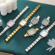 Fashion Luxury DIY 9MM Charm Stainless Steel Shiny Round Square Watch Bracelet Bangle High Quality Y2K Watch Head Christmas Gift