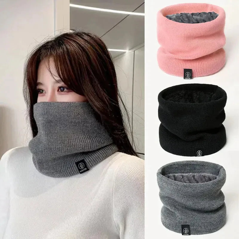 Unisex Acrylic Knit Neck Warmer — 16 × 18 cm