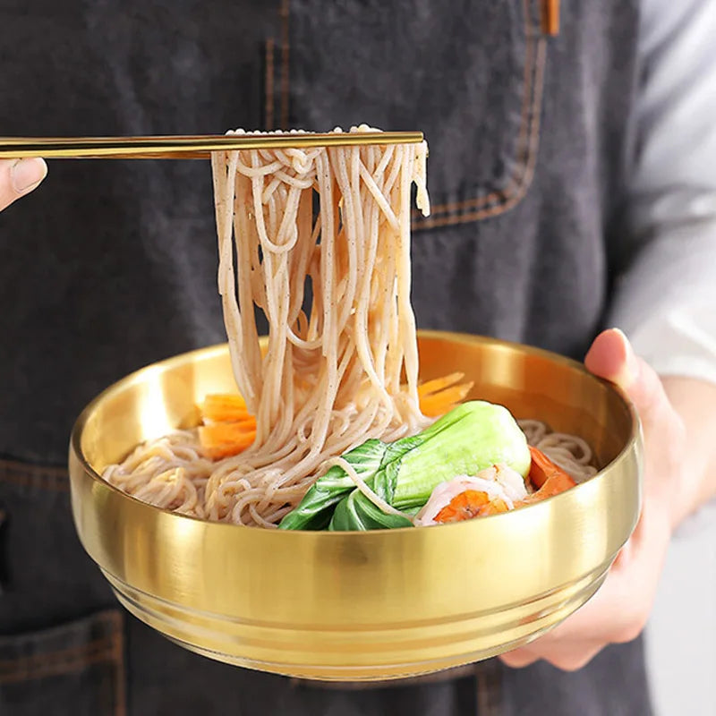 Double-Wall Stainless Steel Bowl — 17–25 cm, Selected Finish