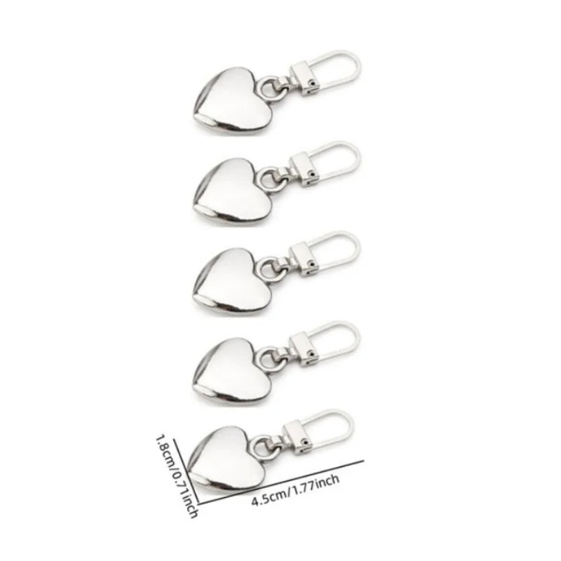 Replacement Zipper Pull Tabs — Selected Style, 5- or 10-Piece Pack