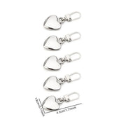 Replacement Zipper Pull Tabs — Selected Style, 5- or 10-Piece Pack