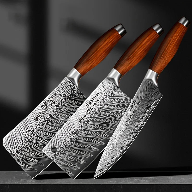 Kitchen High-end Knives For Restaurant, Chef's Knife Damascus Slicing Knife Chef's Special Cutting Salmon Knife Kitchen Utensils