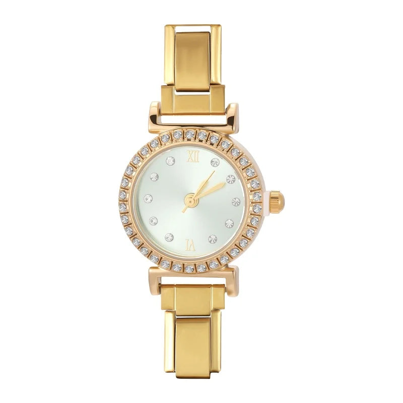 Fashion Luxury DIY 9MM Charm Stainless Steel Shiny Round Square Watch Bracelet Bangle High Quality Y2K Watch Head Christmas Gift