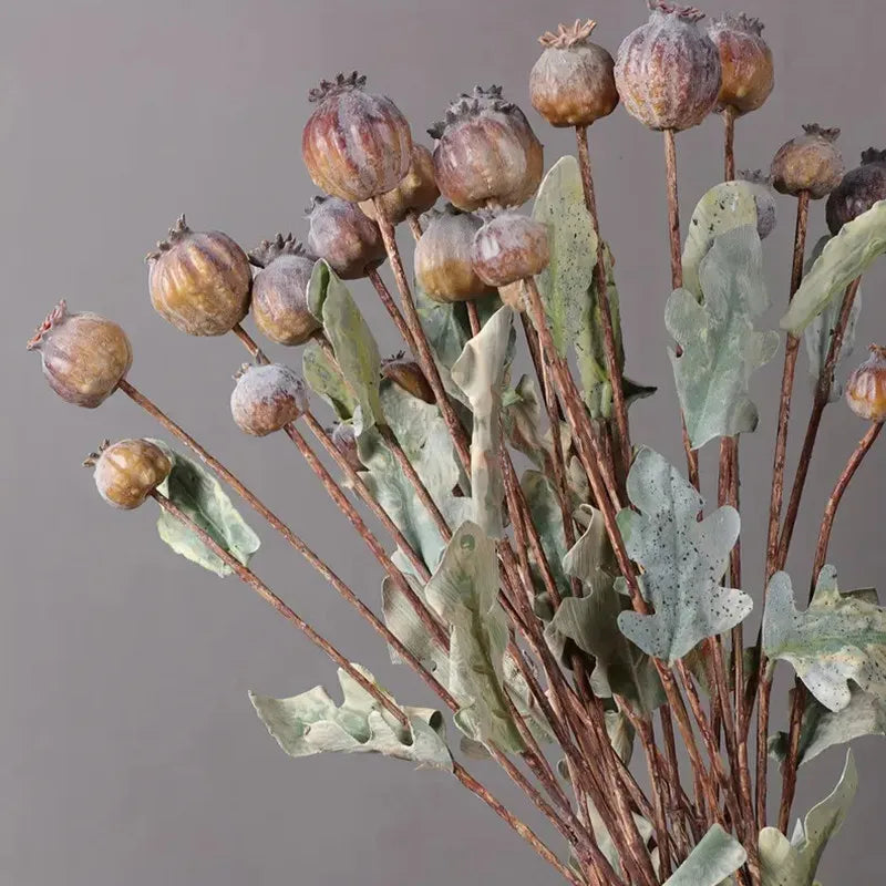 Artificial Seed-Pod Decorative Stem — 1 Piece, Selected Color