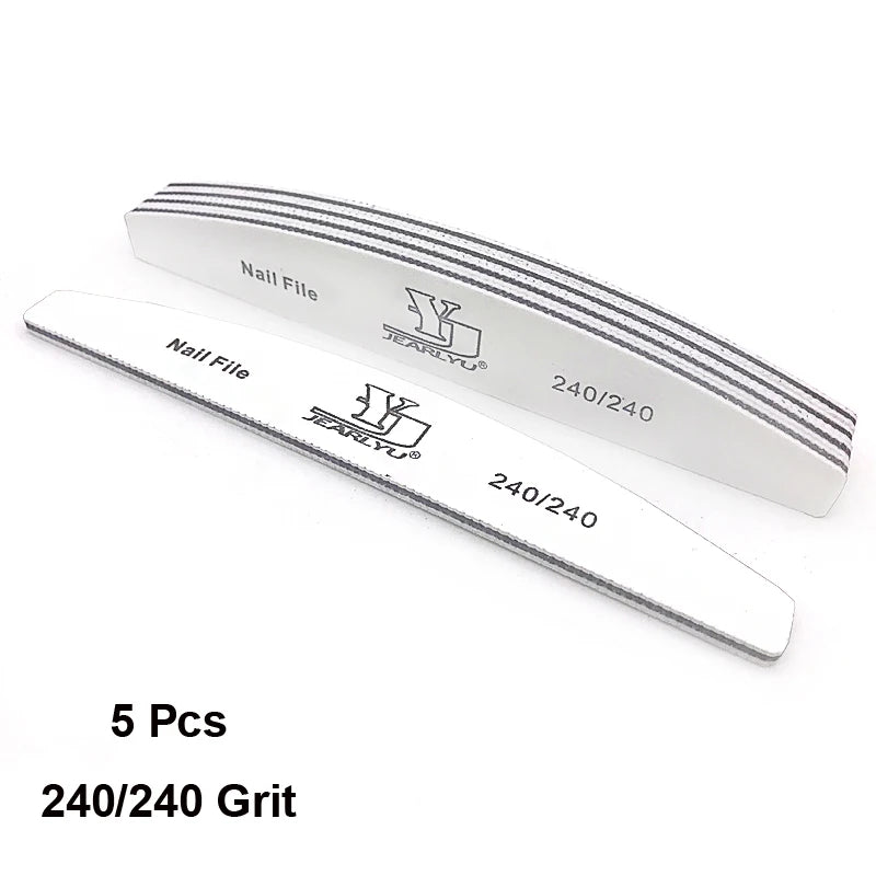 Abrasive Nail File Set — 5 Pieces, Selected Shape and Grit