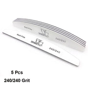 Abrasive Nail File Set — 5 Pieces, Selected Shape and Grit